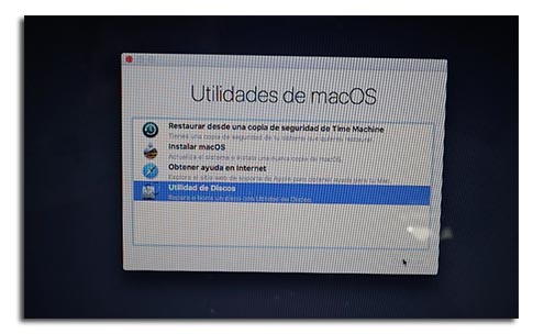 Utilidad de discos Mac